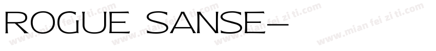 rogue sanse字体转换